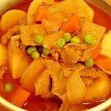 トマト風味の肉じゃが